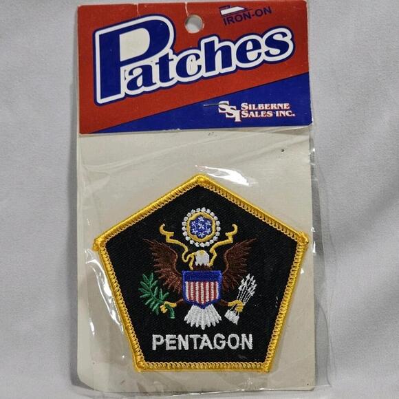 Other - Vintage Pentagon Seal Department of Defense Iron On 3" Patch